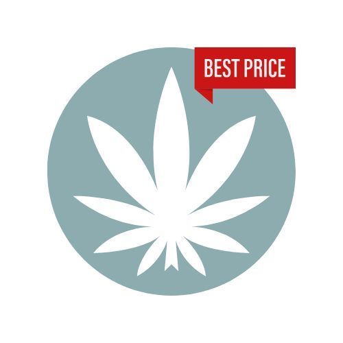 A stamp with marijuana leaf