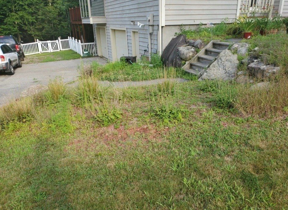 Home Outdoor Landscape Before — Danville, NH — Divine Landscaping LLC