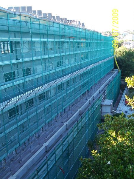 Ponteggio manutenzione edificio civile