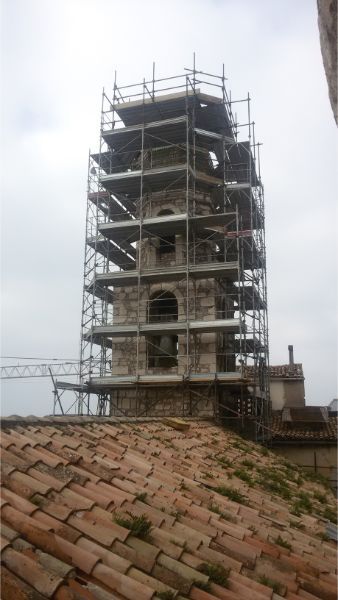 Ponteggio per manutenzione campanile