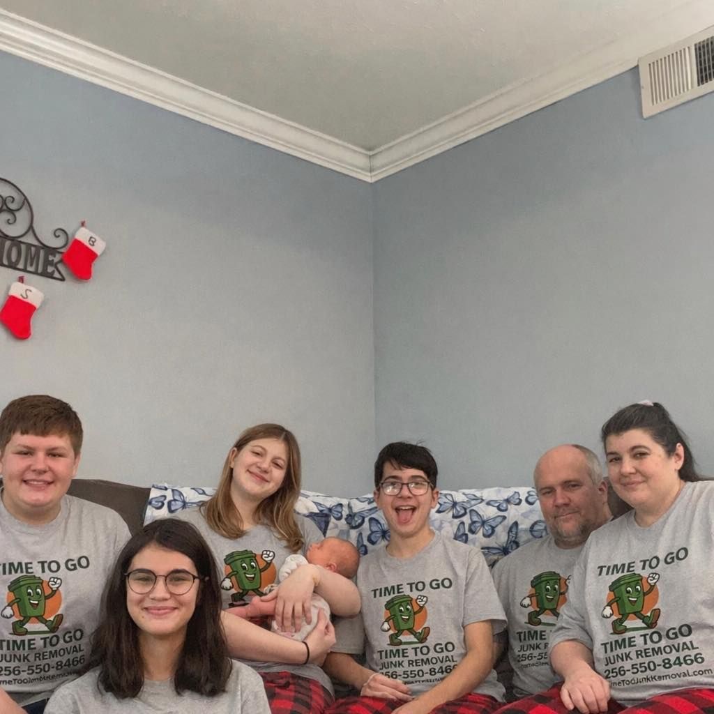 A group of people wearing matching 