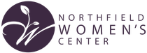 Northfield Women's Center logo: purple circle with white stylized