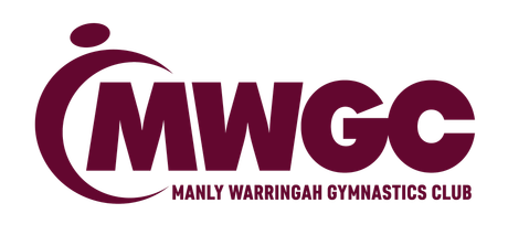 A logo for the manly warringah gymnastics club