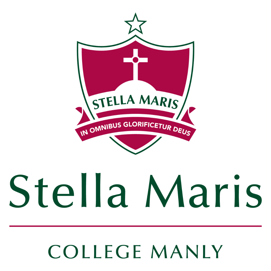The logo for stella maris school shine to lead and guide