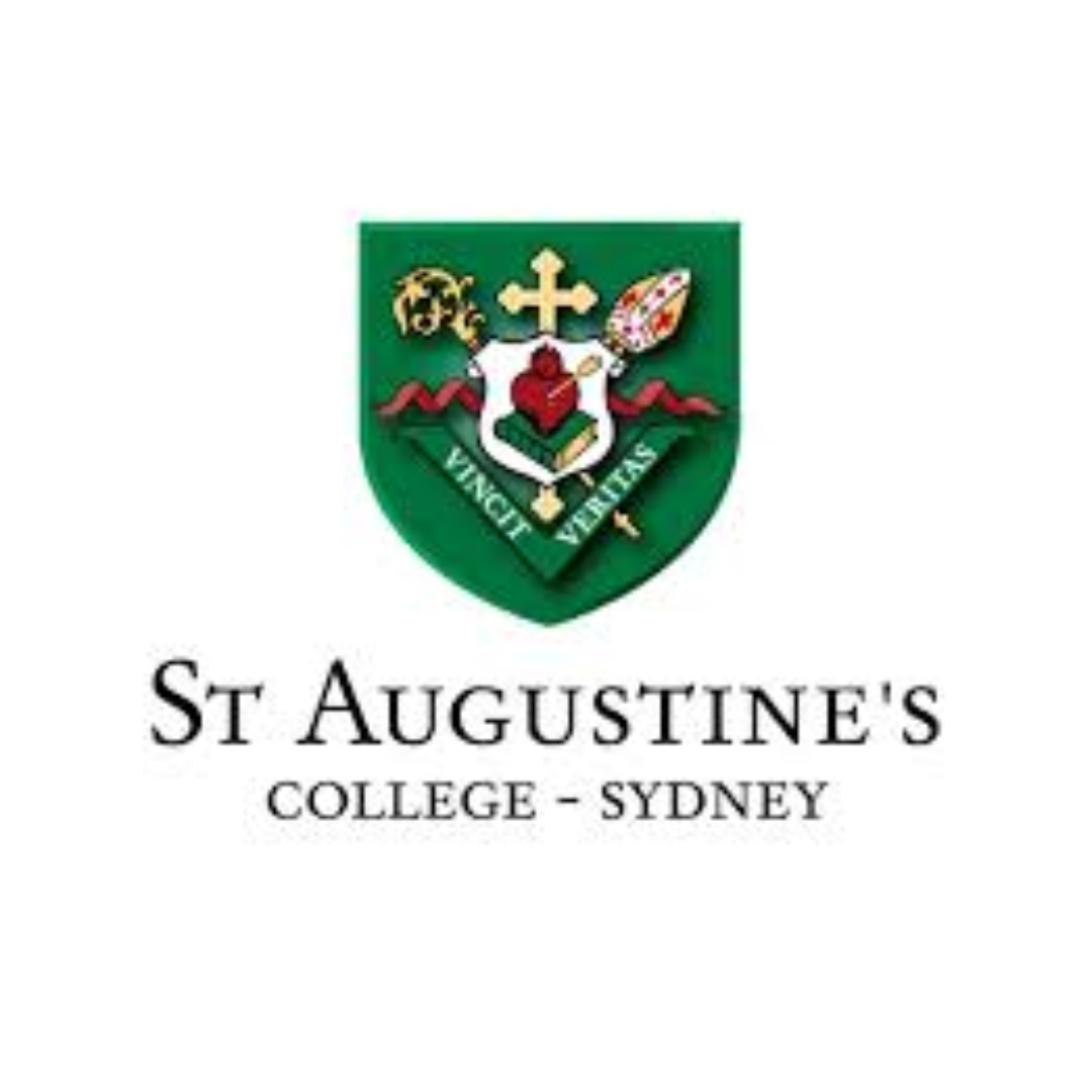 The logo for st augustine 's college in sydney