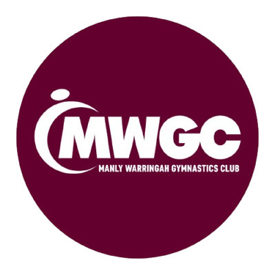 The logo for the manly warringah gymnastics club