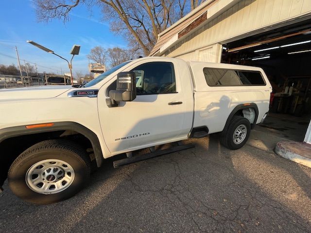 White truck cap in Flint, Mi.