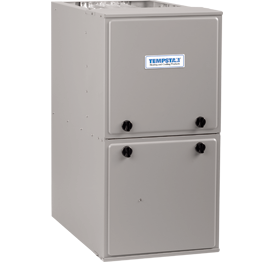 A tempselect air conditioner is shown on a white background