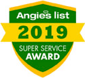 Angie 's list 2019 super service award logo
