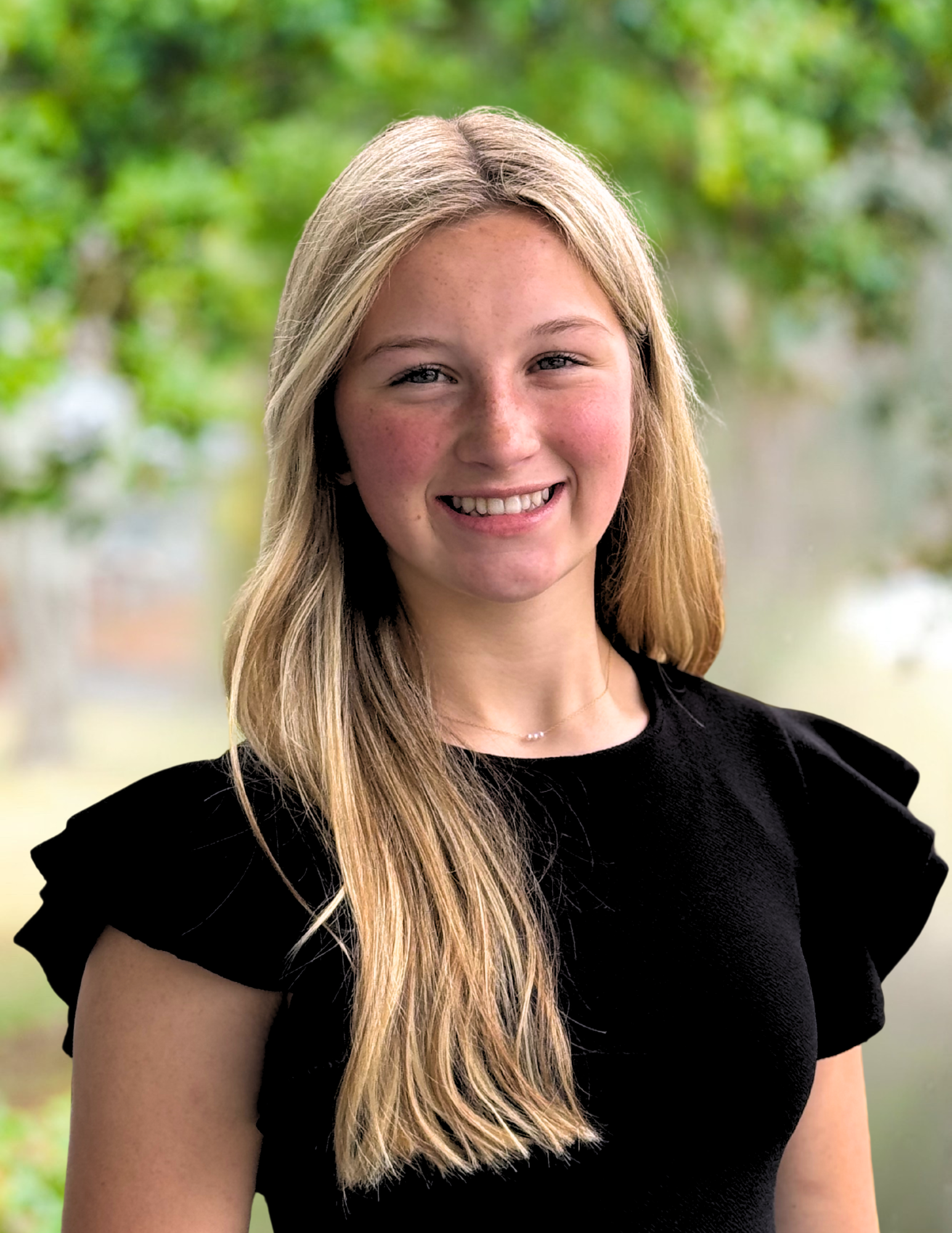 Green background with white text: