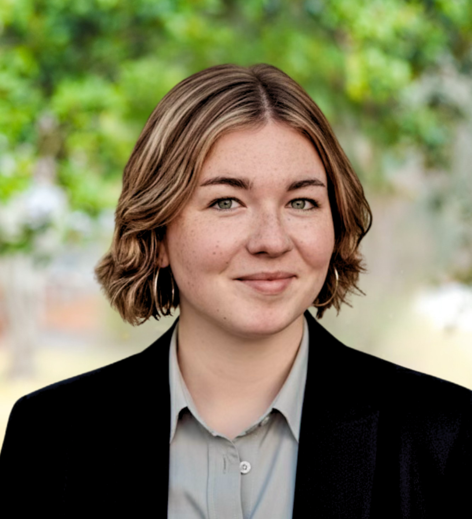 Green background with white text: