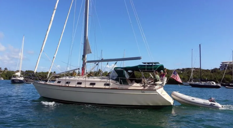 Yacht on St thomas waters