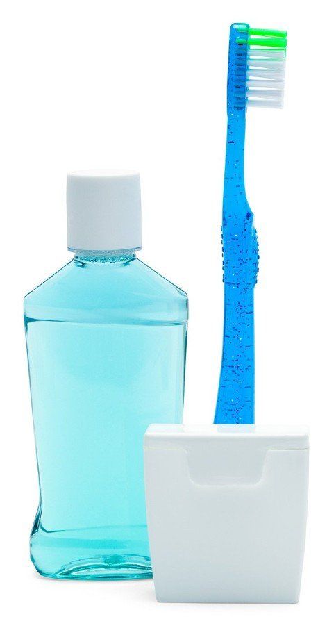 toothbrush mouthwash floss