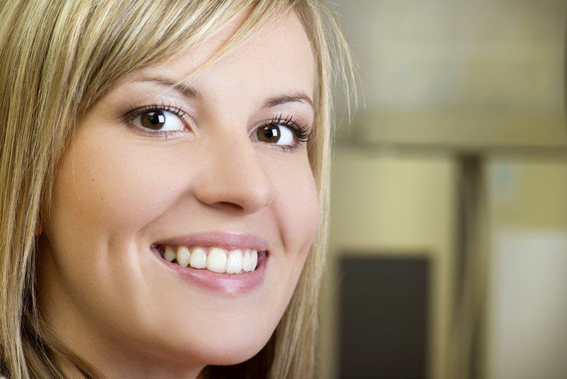woman smiling