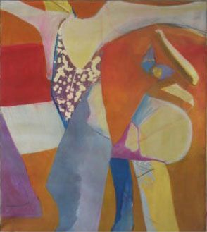 Abstract painting of a person