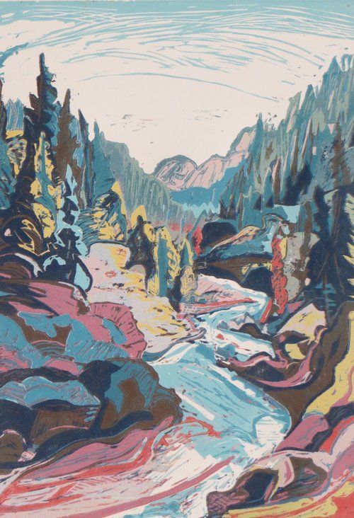 Mountain river landscape