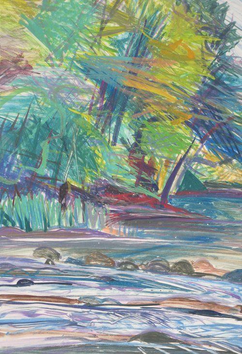 Colorful pastel artwork