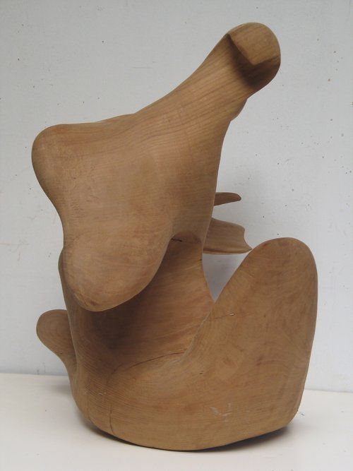 Wooden abstract sculpture 