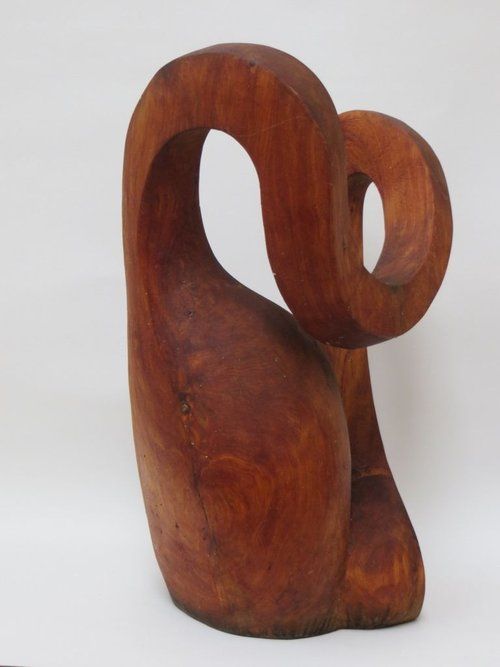 Abstract wooden sculpture