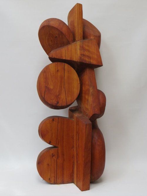 Wooden abstract sculpture