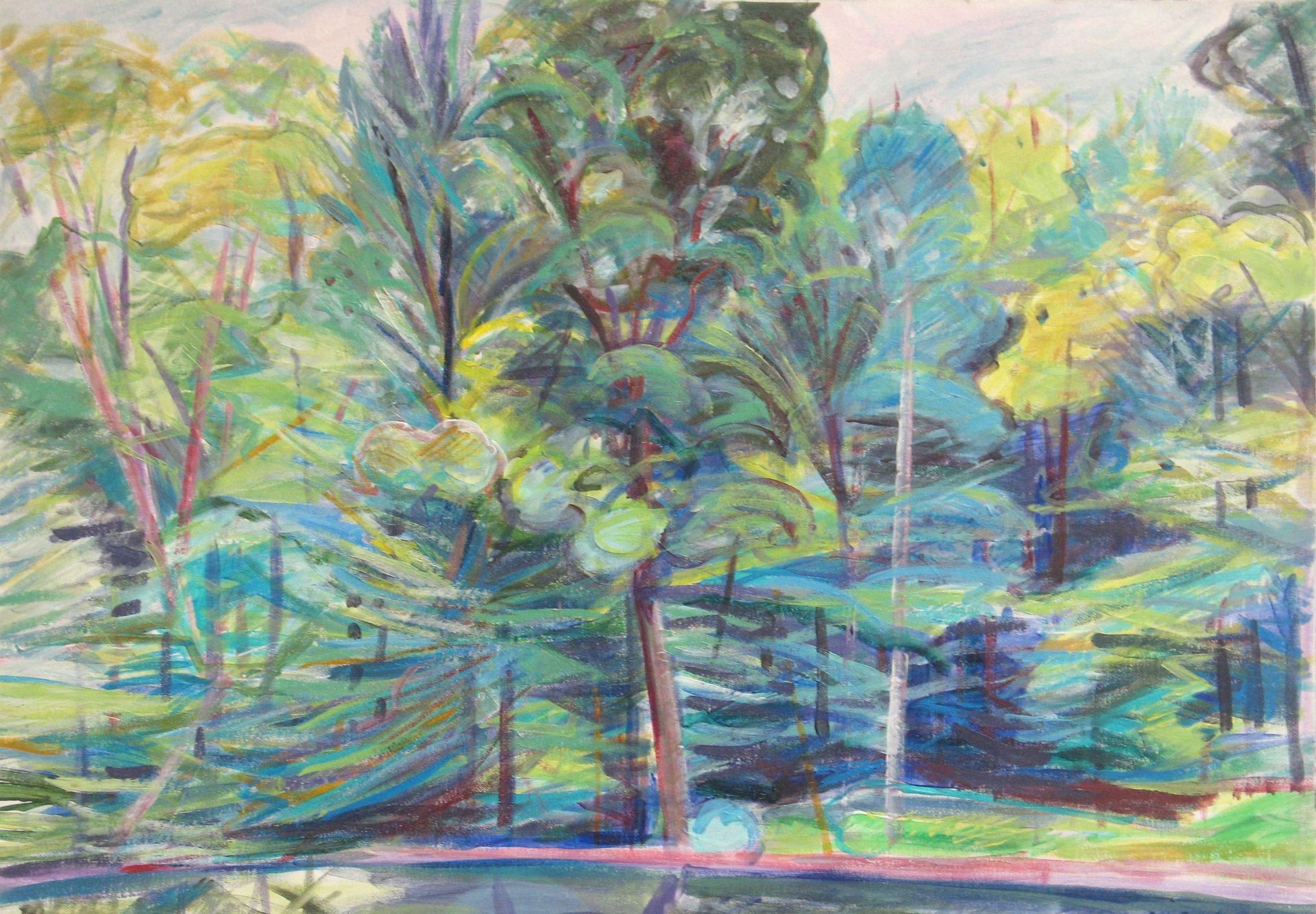 Lush trees with greens