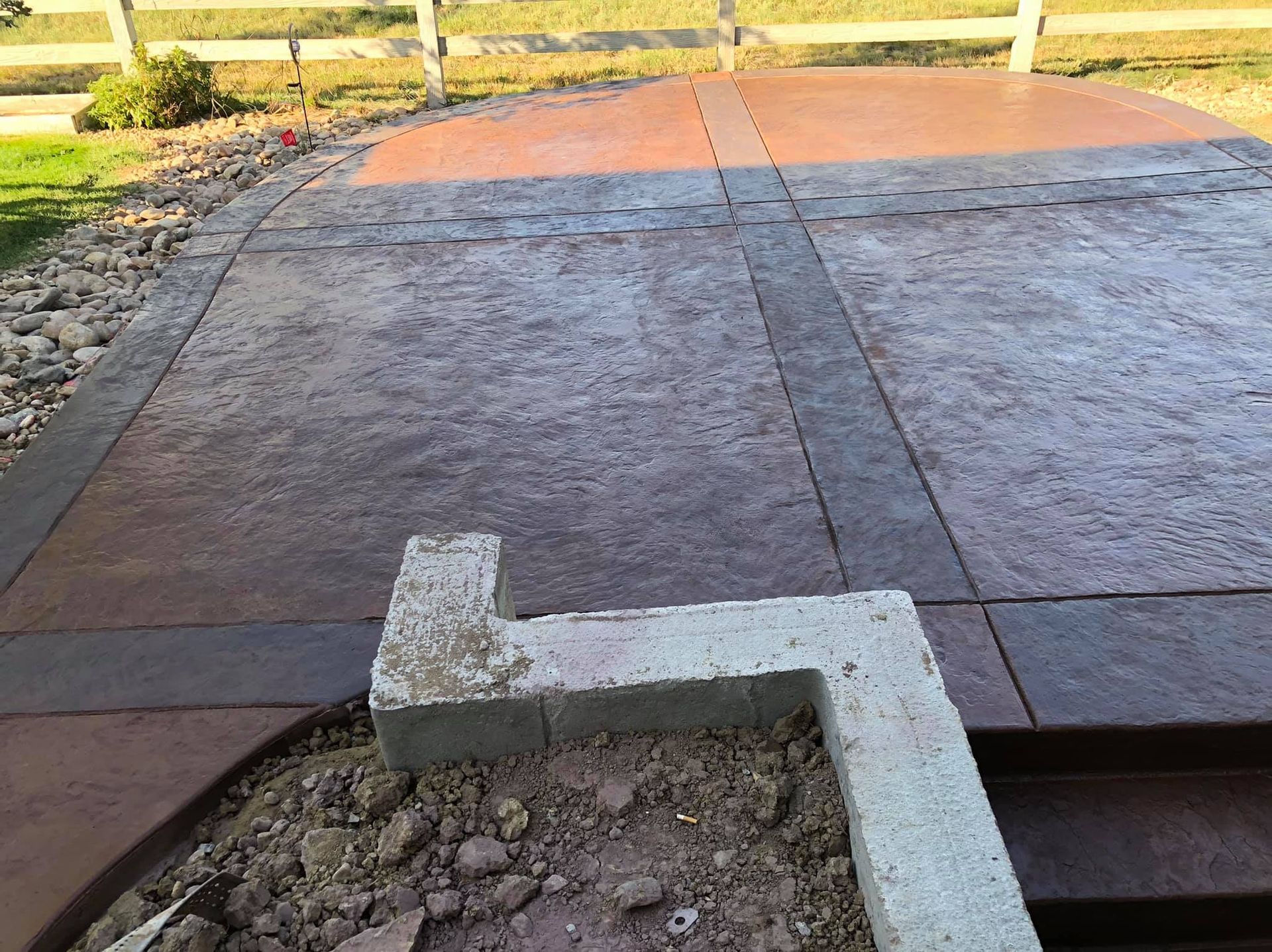 Colored Concrete Patio