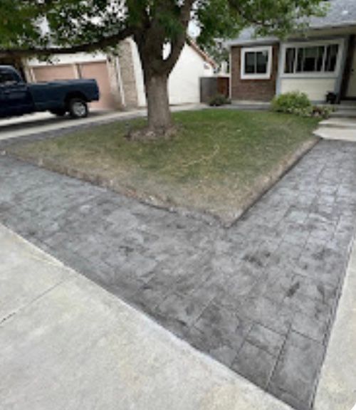 Stamped concrete Sidewalk Longmont