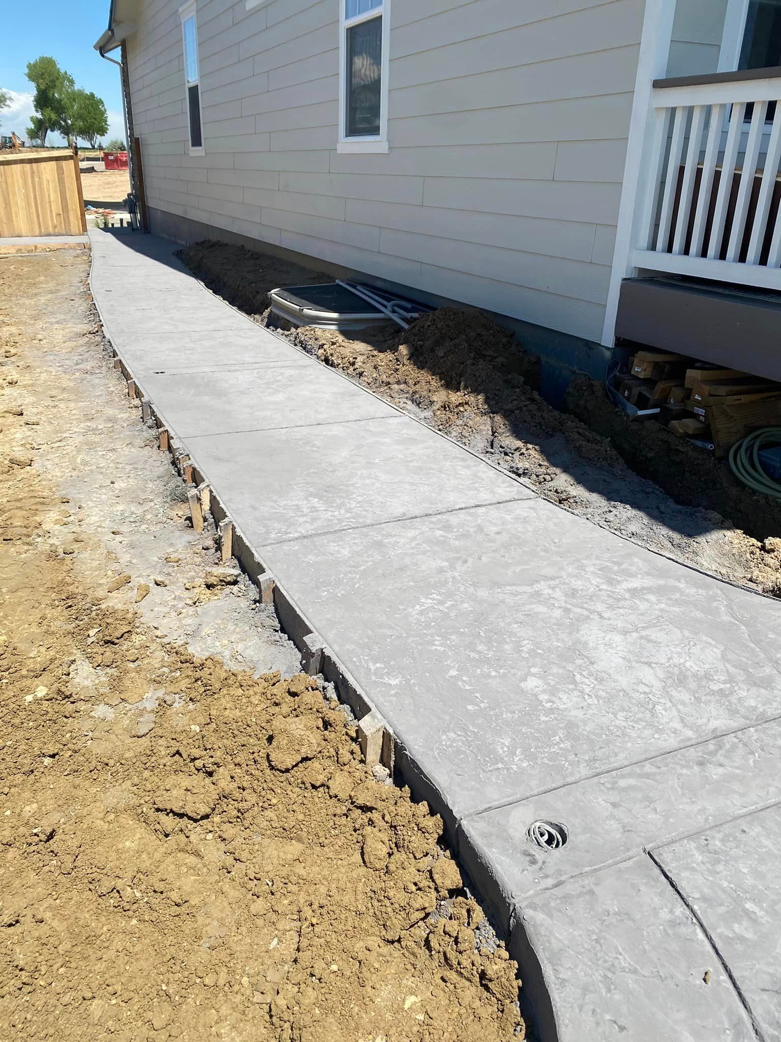 concrete sidewalk