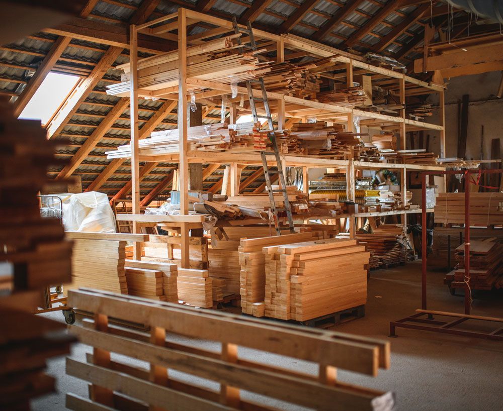 Piles Of Wood Material — Houston, TX — Cougar Pallet Inc