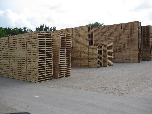 Stack Of Pallets — Houston, TX — Cougar Pallet Inc