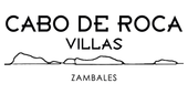 A black and white logo for cabo de roca villas