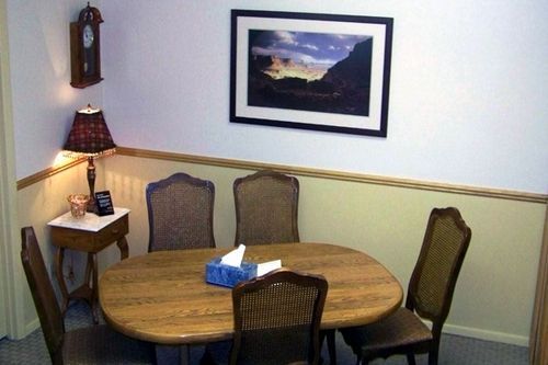 Seating inside Denton Wood Funeral Home