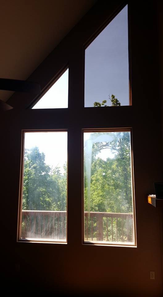 Before Cleaning House Window — Mountain Home, AR — Custom Glass