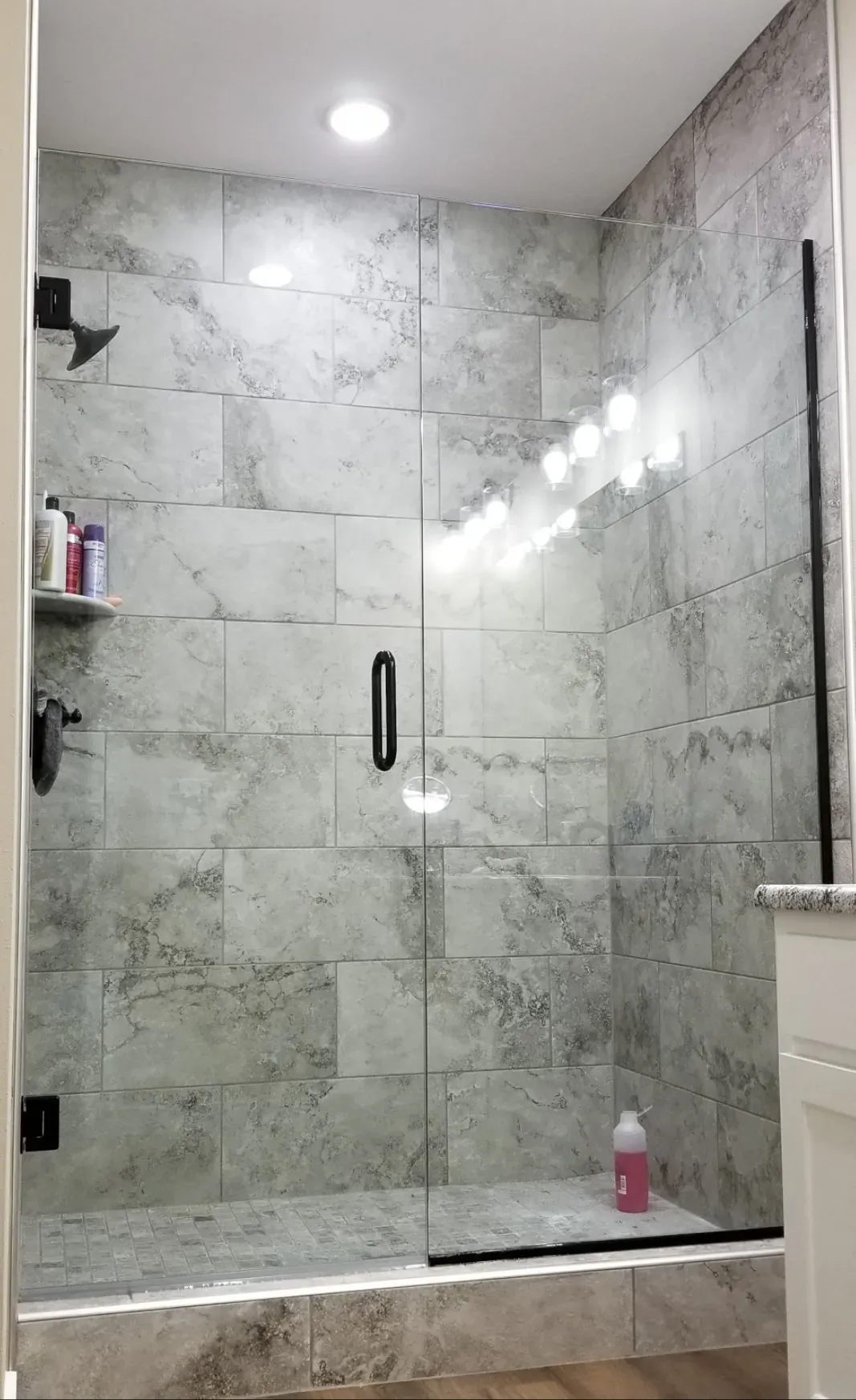 Light Gray Clean Bathroom — Mountain Home, AR — Custom Glass