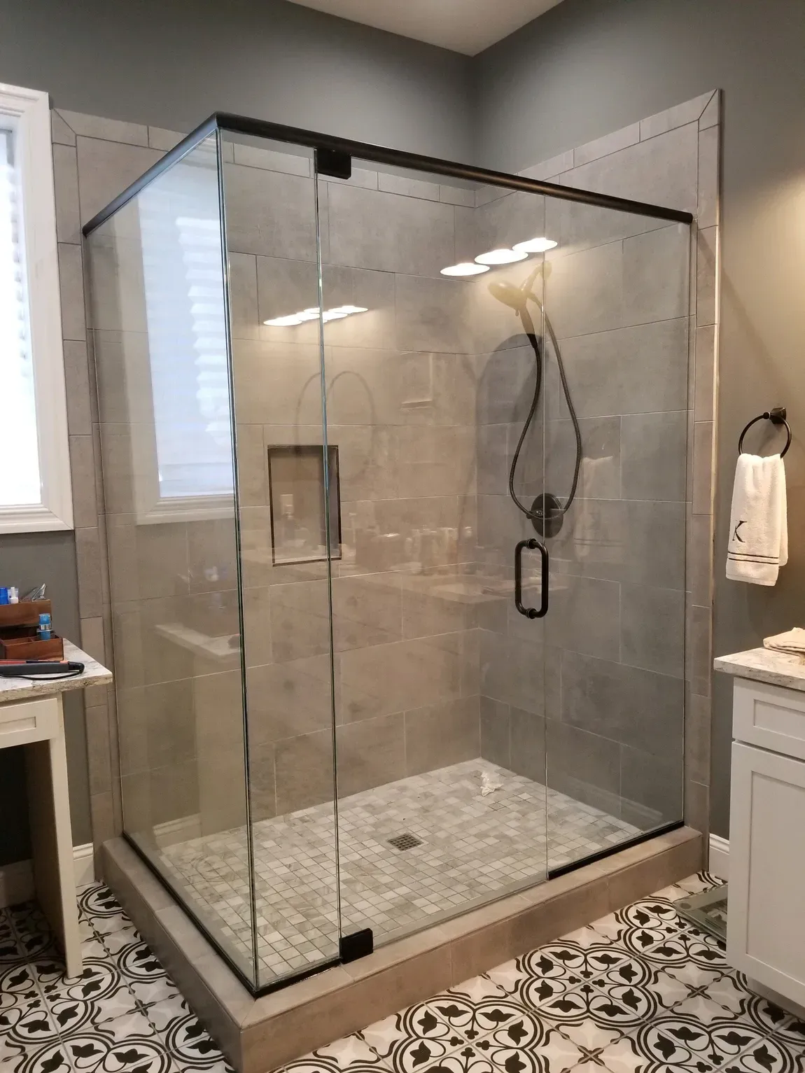 Shower With A Glass Door — Mountain Home, AR — Custom Glass