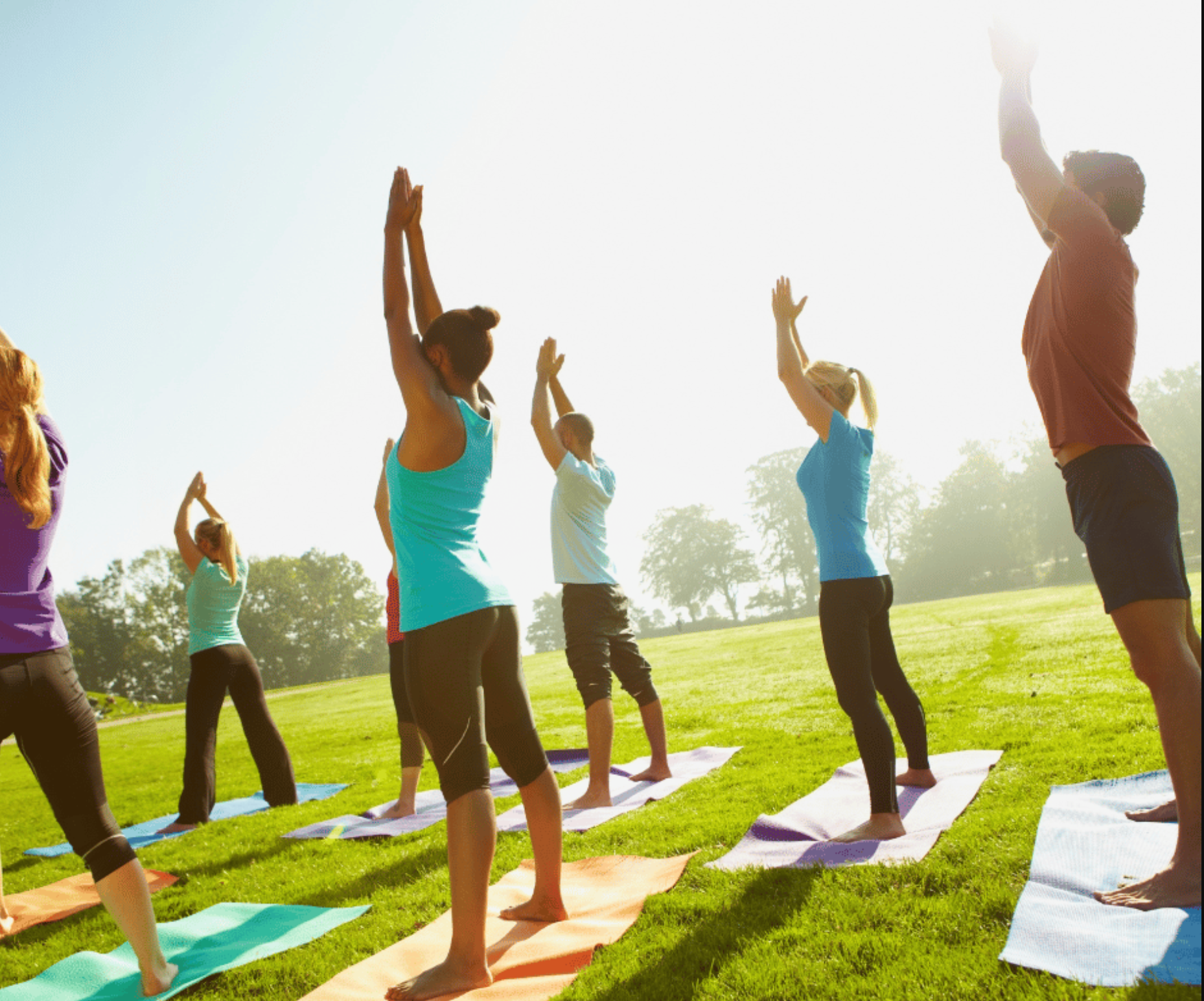 yoga in the park