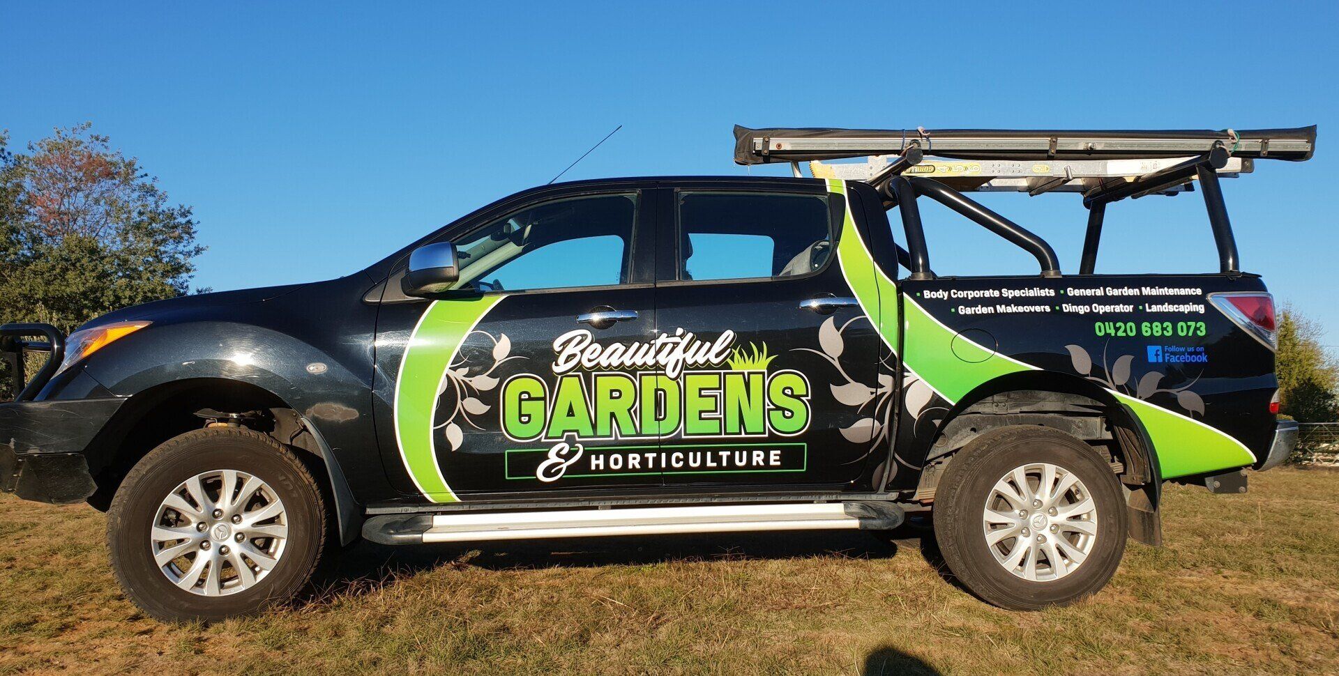 Beautiful Gardens vehicle signage 1