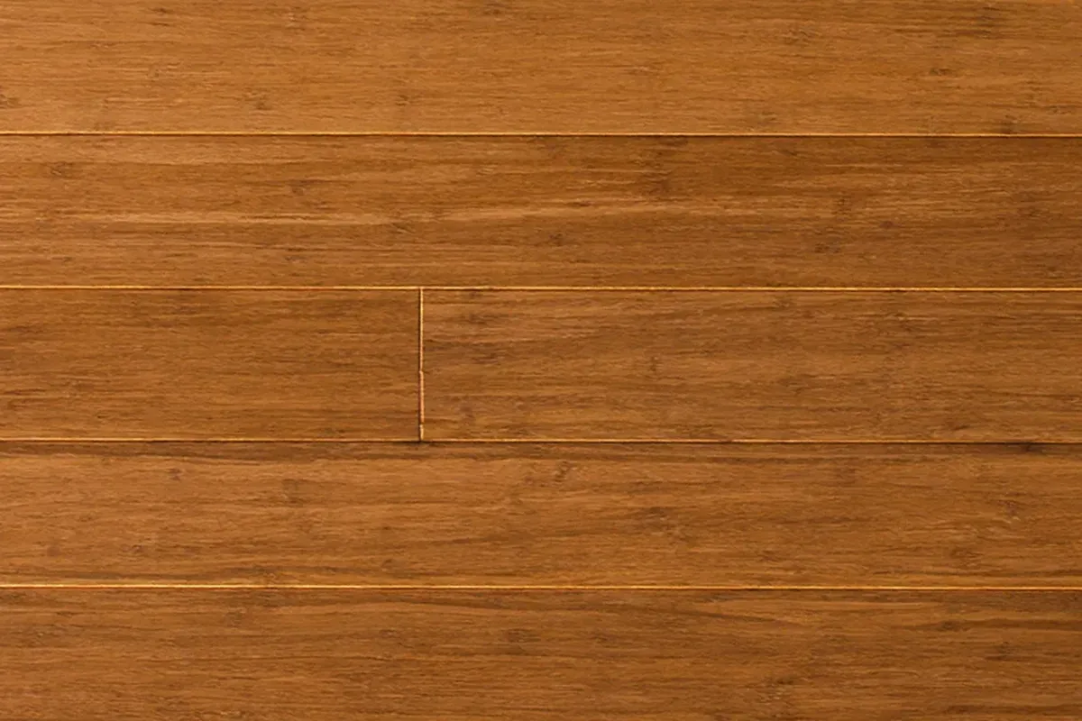 Detailed view of Allwood bamboo flooring, Carbonized Strand model.