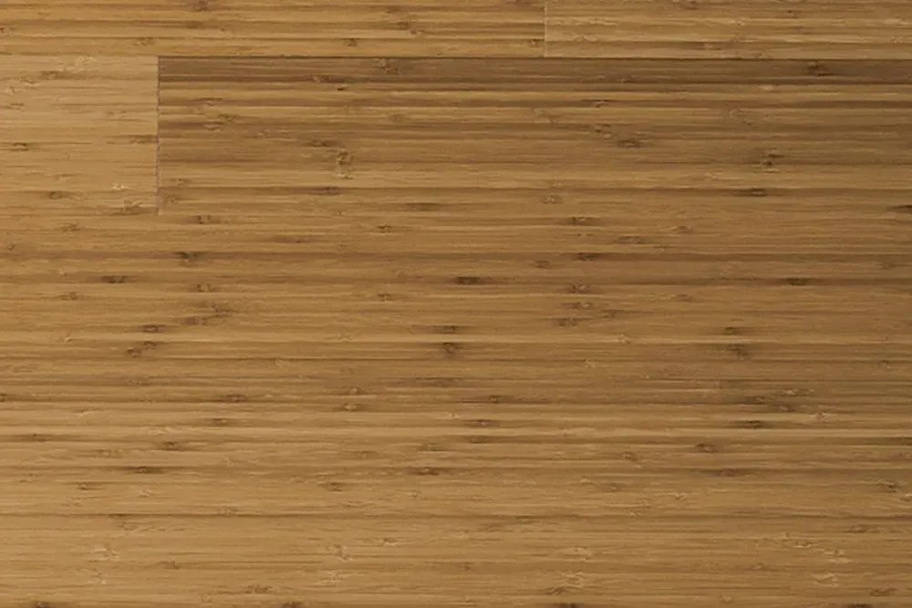 Detailed view of Allwood solid bamboo flooring, carbonized vertical model.