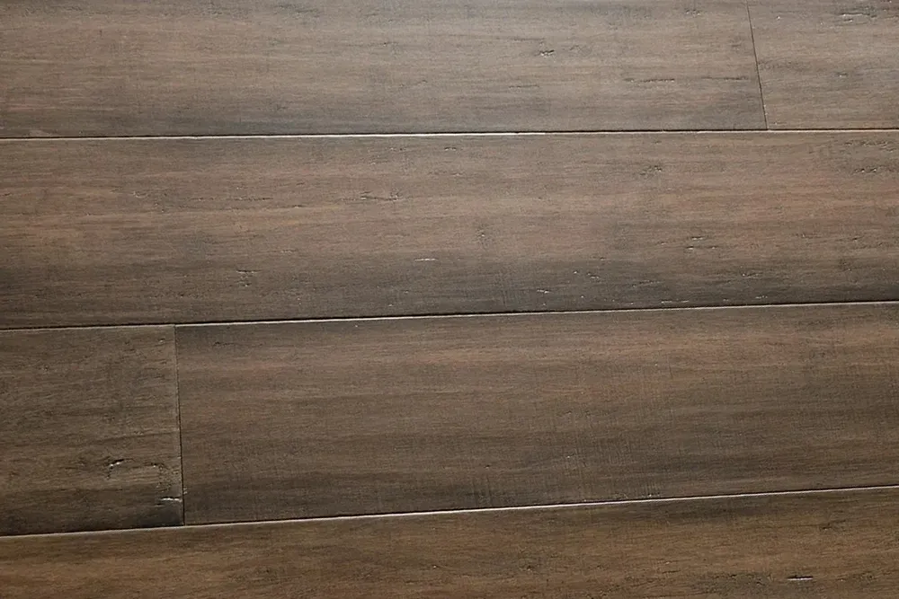 Detailed view of Allwood engineered bamboo flooring, Earth model.