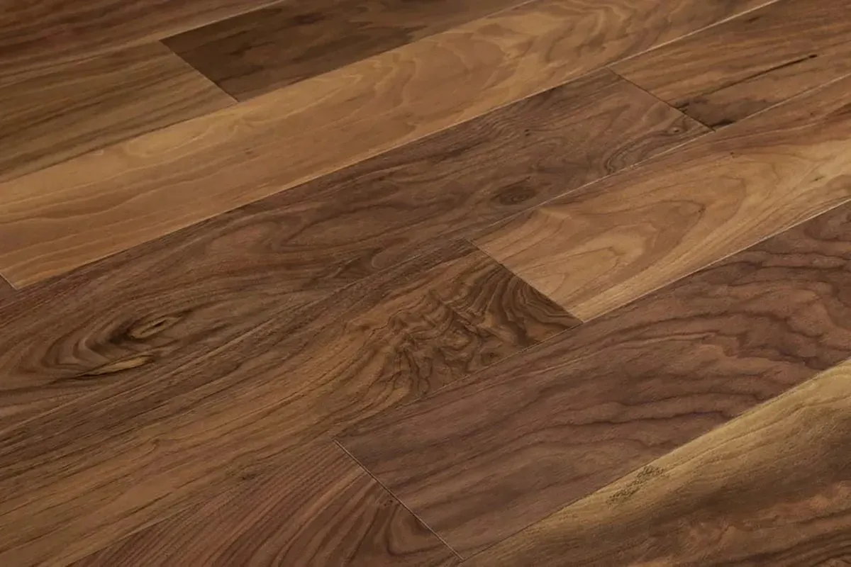 American walnut flooring.