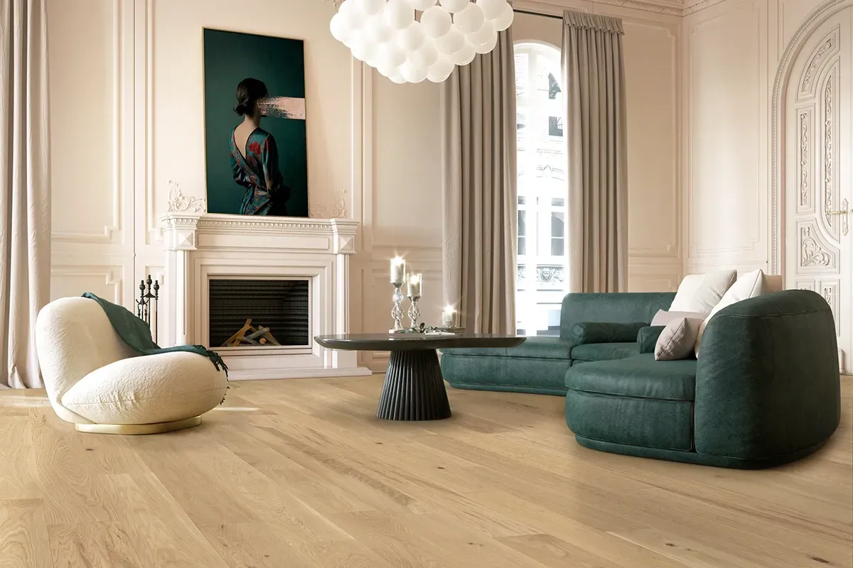 Engineered wood flooring.