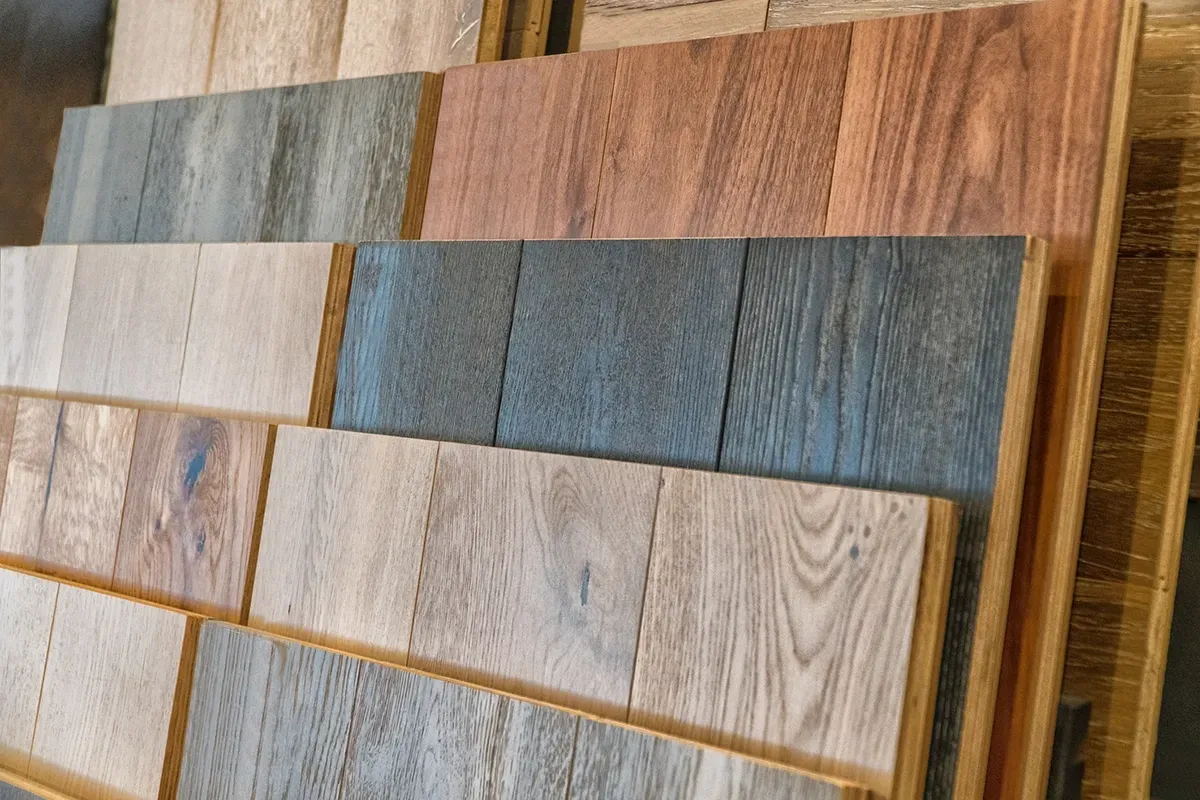 Crestwood Flooring samples.