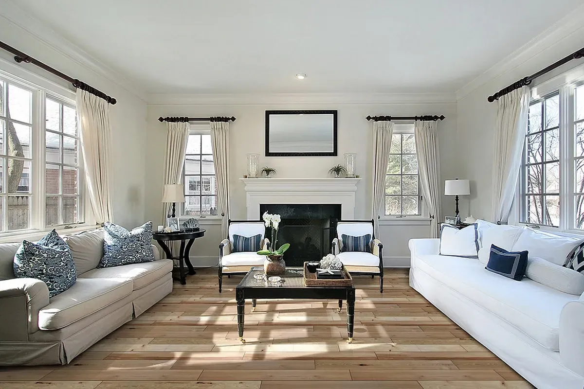 Crestwood Flooring, solid hickory wood floor.