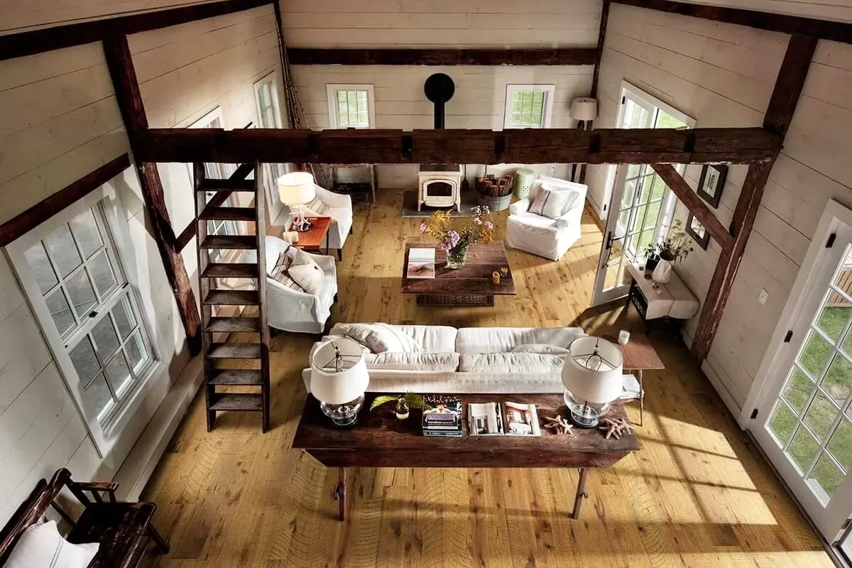 Hallmark Floors Organic 567 collection in a farmhouse.
