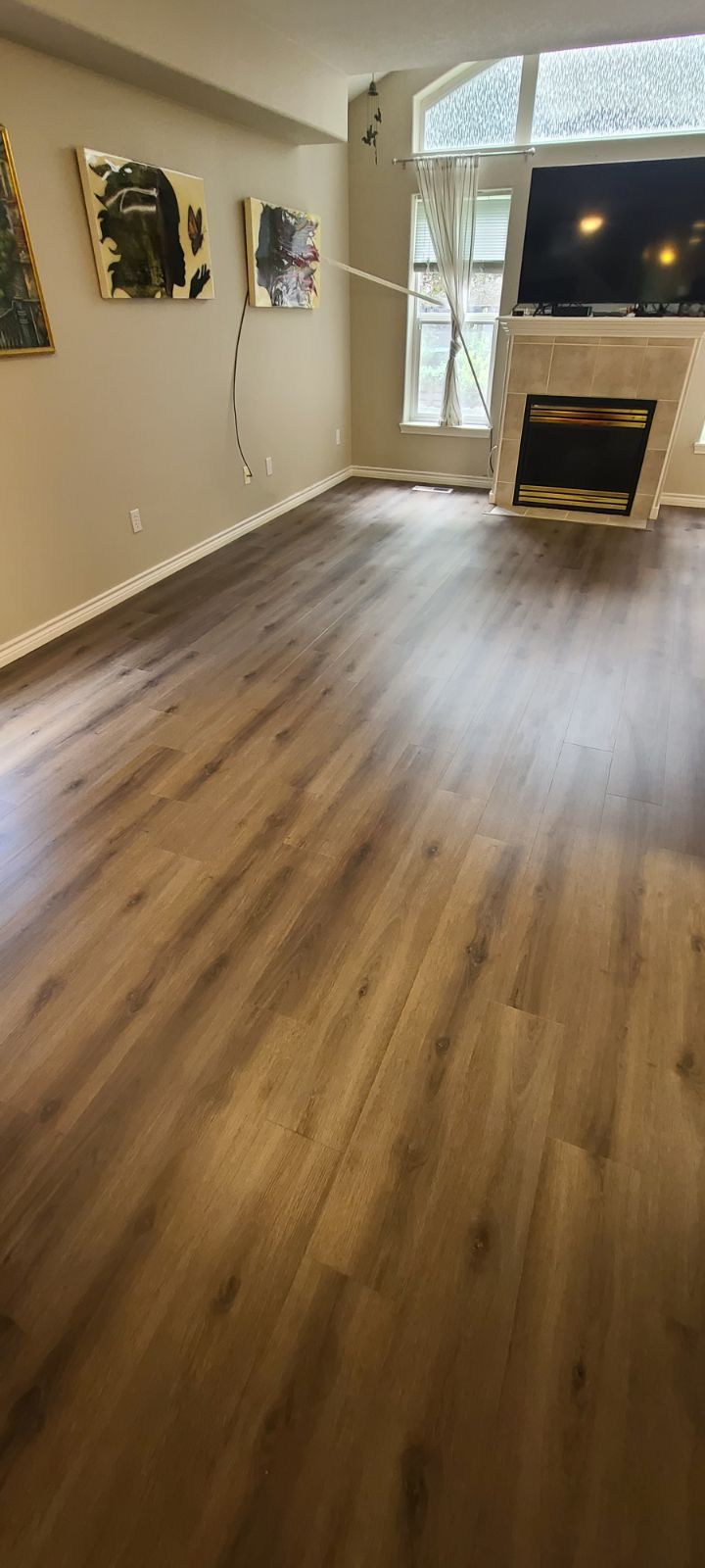 Luxury vinyl flooring installed in bedroom in Sherwood, OR.