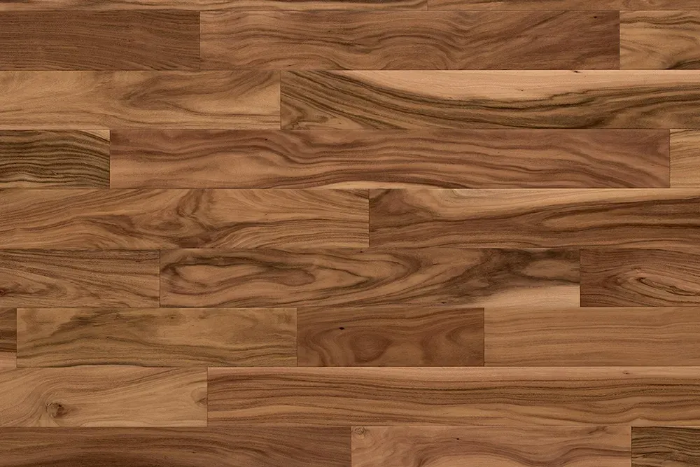 Detailed view of Kentwood Flooring, engineered hardwood,
Collection: Abode: Crafted, Acacia Nat model.