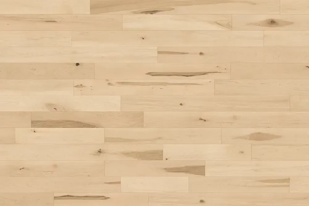 Detailed view of Mirage pre-finished hardwood, Collection: Sweet Memories, white mist maple.