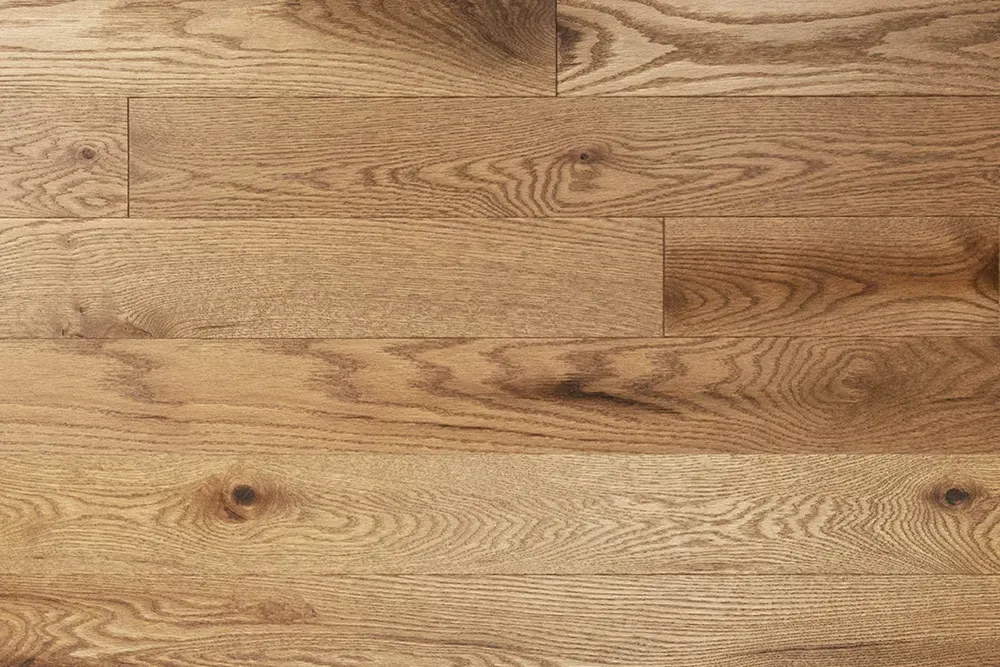 Detailed view of Mirage solid hardwood flooring, Collection: Escape, Laguna model.