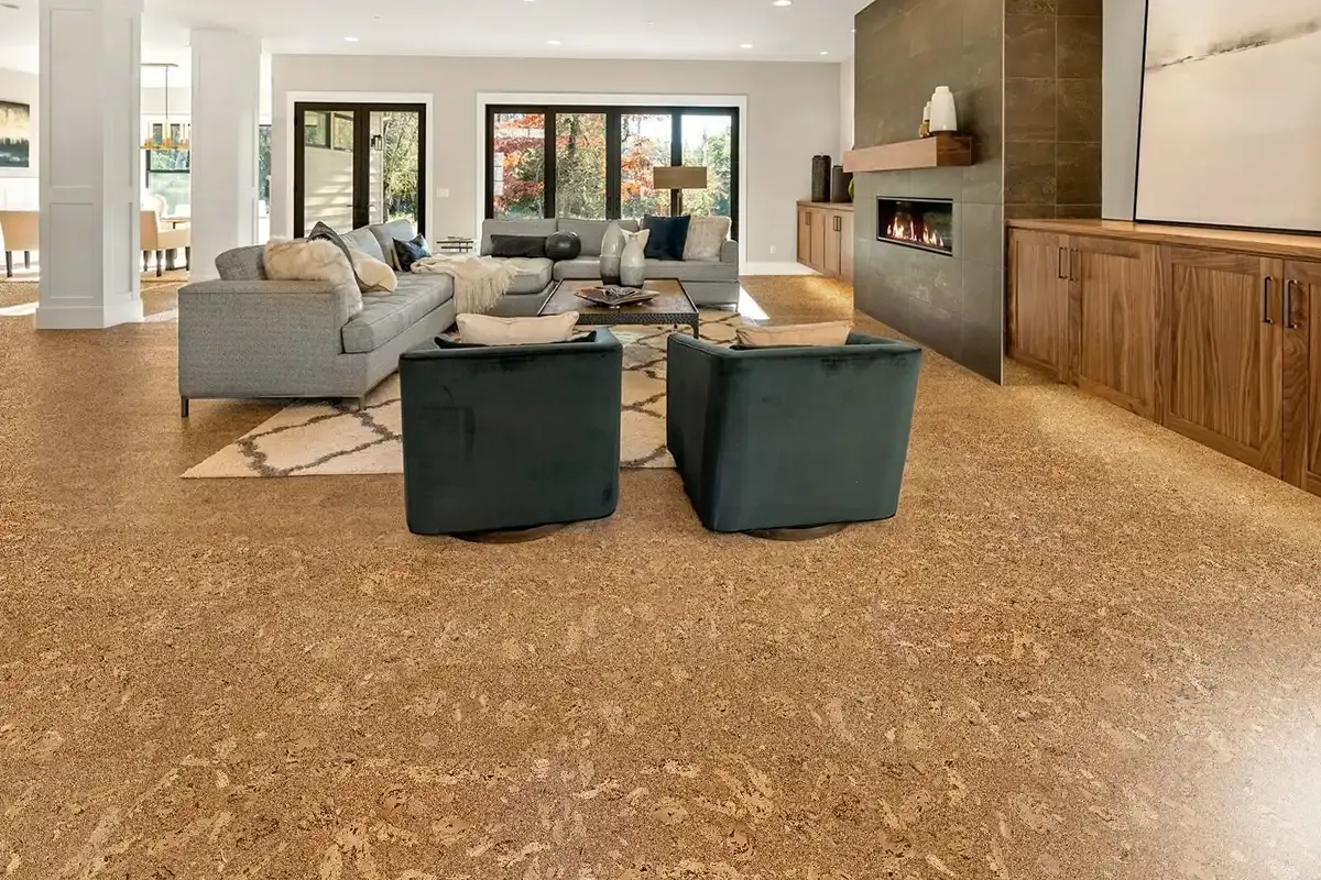 Cork flooring.